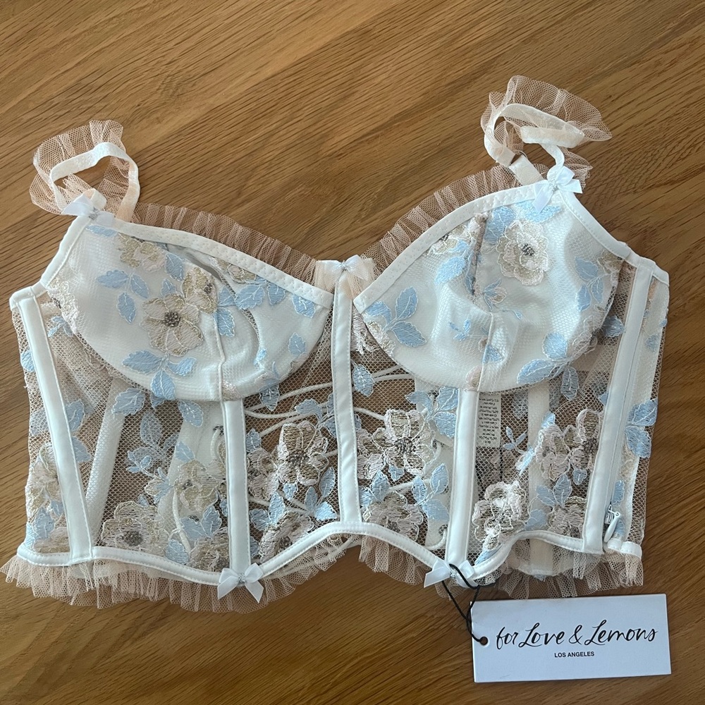 Brand New with Tags For Love and Lemons lace bustier